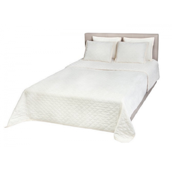 DWUSTRONNA NARZUTA NA ŁÓŻKO, WERSALKĘ, KOC MILO ECRU DWUSTRONNA NARZUTA NA ŁÓŻKO, WERSALKĘ, KOC MILO ECRU