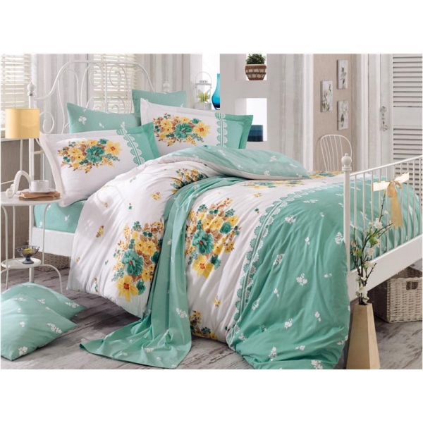 POŚCIEL BAWEŁNIANA ALVIS GREEN 200 x 220 POŚCIEL BAWEŁNIANA ALVIS GREEN 200 x 220