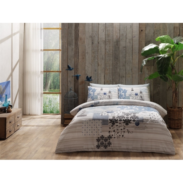 POŚCIEL BAWEŁNIANA ARMINA BLUE 200 x 220 POŚCIEL BAWEŁNIANA ARMINA BLUE 200 x 220
