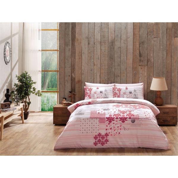 POŚCIEL BAWEŁNIANA ARMINA PINK 200 x 220 POŚCIEL BAWEŁNIANA ARMINA PINK 200 x 220