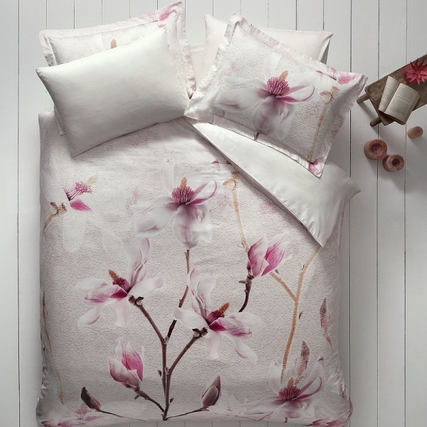 POŚCIEL SATYNOWA ORCHIDEA BEIGE 200 x 220