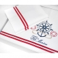 POŚCIEL SATYNOWA NAVY WHITE 200 x 220