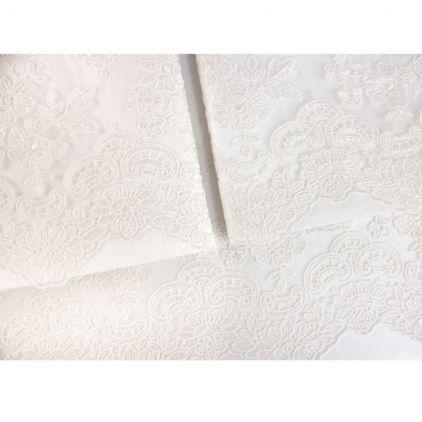 POŚCIEL SATYNOWA MINOSO WHITE 200 x 220