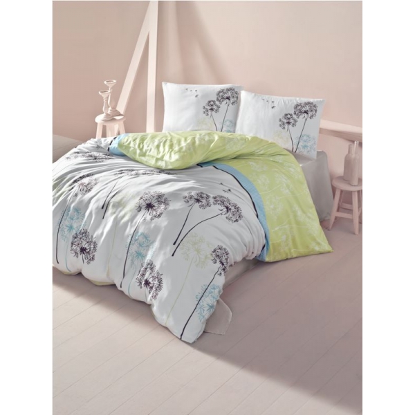 POŚCIEL BAWEŁNIANA SUNA GREEN 200 x 220