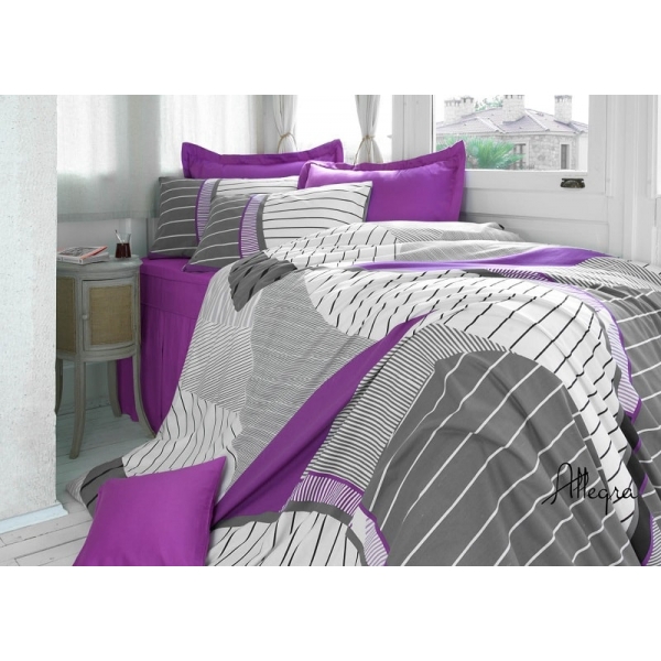 POŚCIEL BAWEŁNIANA ALLEGRA VIOLET 200 x 220 POŚCIEL BAWEŁNIANA ALLEGRA VIOLET 200 x 220