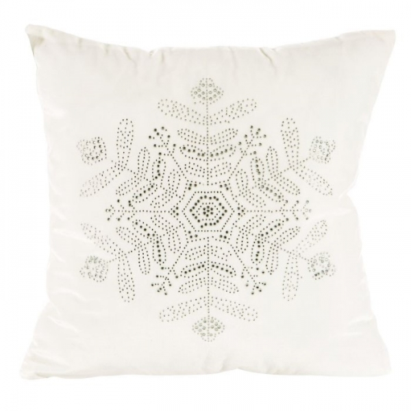 KPL. POSZEWEK 40x40 GLAMOUR BIAŁY - 2 szt.