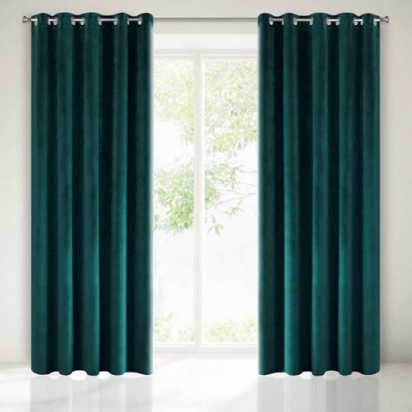 ZASŁONA VILLA 250x140 CIEMNY TURKUS