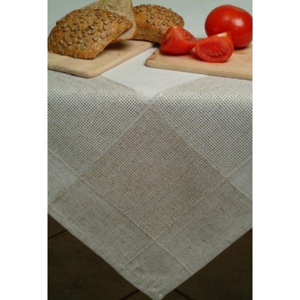 BIEŻNIK ART LEN 150x90 BIAŁO - BEŻOWY BIEŻNIK ART LEN 150x90 BIAŁO - BEŻOWY