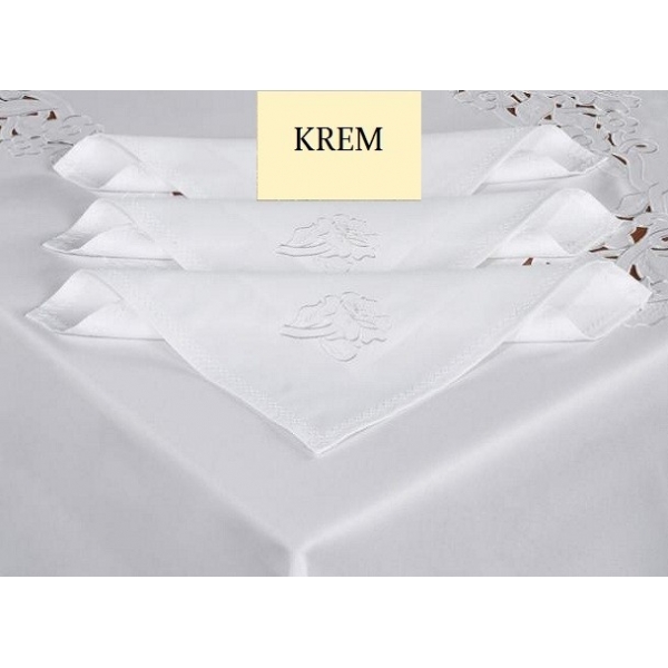 OBRUS HAFTOWANY EMMA KREM OBRUS HAFTOWANY EMMA KREM