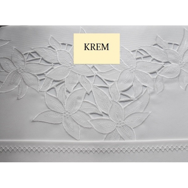 OBRUS HAFTOWANY ASTER KREM OBRUS HAFTOWANY ASTER KREM