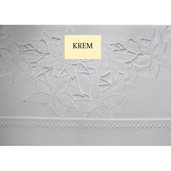 OBRUS HAFTOWANY ASTER KREM OBRUS HAFTOWANY ASTER KREM