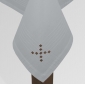 OBRUS HAFTOWANY CLASSIC SZARY