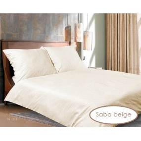 POŚCIEL SATYNOWA SABA BEIGE 3cz. 160 x 200 