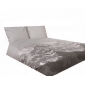 POŚCIEL FLANELOWA 160 x 200 FLORES GREY