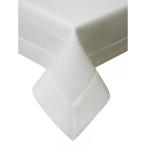 KOMPLET SERWETEK LINO BIAŁY 35 x 35 - 6 szt.