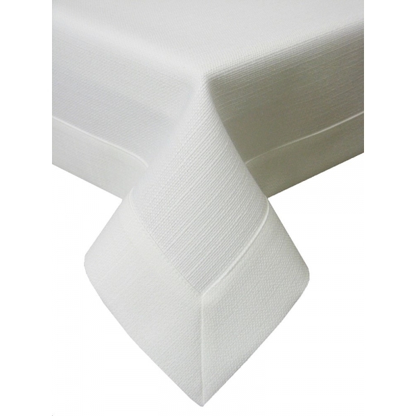 KOMPLET SERWETEK LINO BIAŁY 35 x 35 - 6 szt.