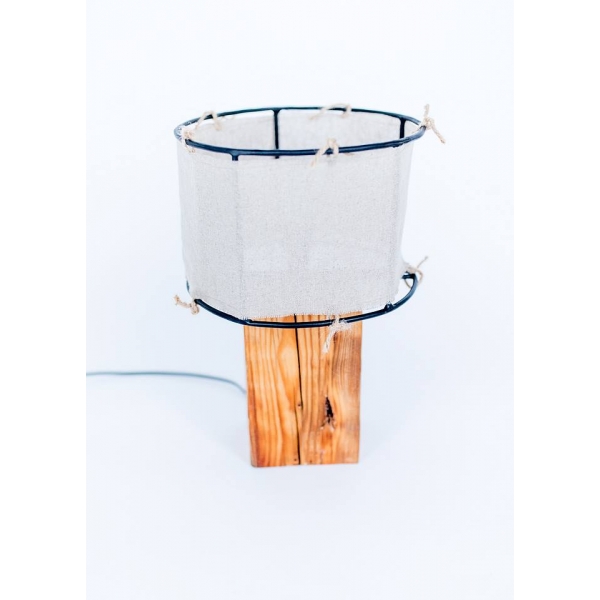 LAMPA Z LNIANYM ABAŻUREM  HANDMADE