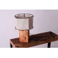 LAMPA Z LNIANYM ABAŻUREM  HANDMADE