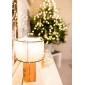 LAMPA Z LNIANYM ABAŻUREM  HANDMADE