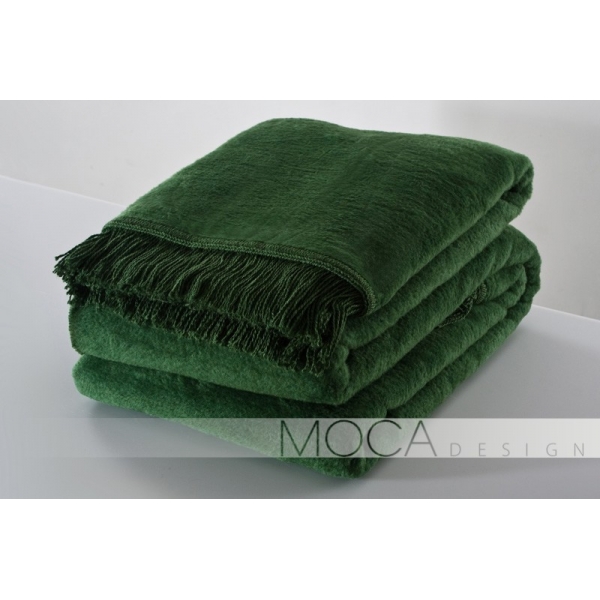 KOC JEDNOBARWNY MOCA 150 x 200 ZIELONY